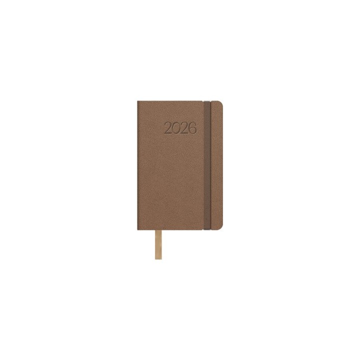 dohe agenda 2026 manhatan semana vista bolsillo 8,5 x 13 cm. color camel dohe 12872   26