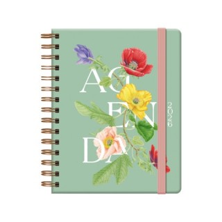 dohe agenda 2026 botanical espiral semana vista 15 x 21 cm. romantic dohe 13266   26