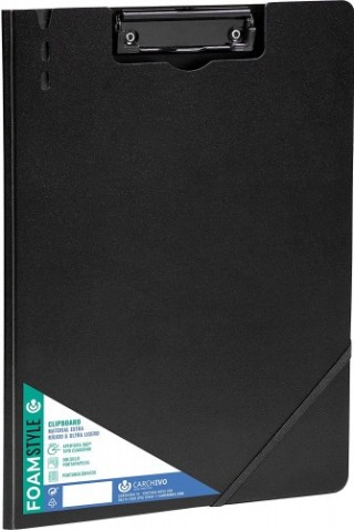 carchivo carpeta c/pinza a4 polipropileno rigido foam stlye negro carchivo 63040106