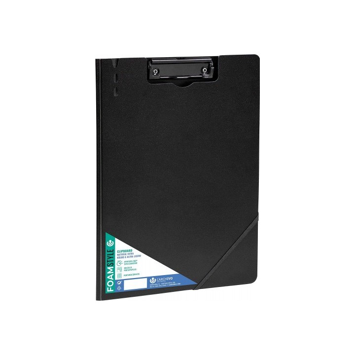 carchivo carpeta c/pinza a4 polipropileno rigido foam stlye negro carchivo 63040106