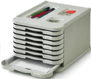 faibo modulo de 8 cajones poliestireno gris faibo 1008 08