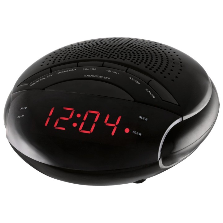 nevir radio reloj despertador nevir nvr   335dd negro sintonizador am   fm