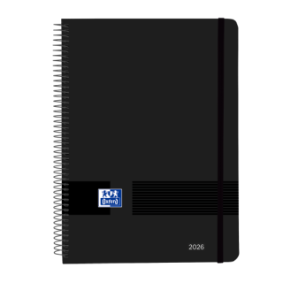 oxford agenda 2026 live&go a5 15x21cm semana vista color negro oxford 400201731