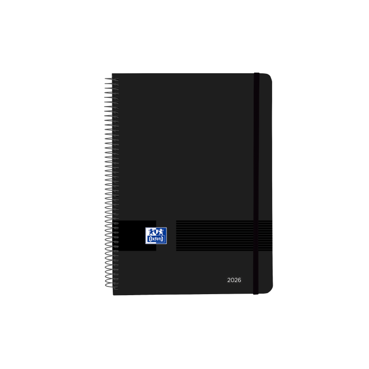 oxford agenda 2026 live&go a5 15x21cm semana vista color negro oxford 400201731