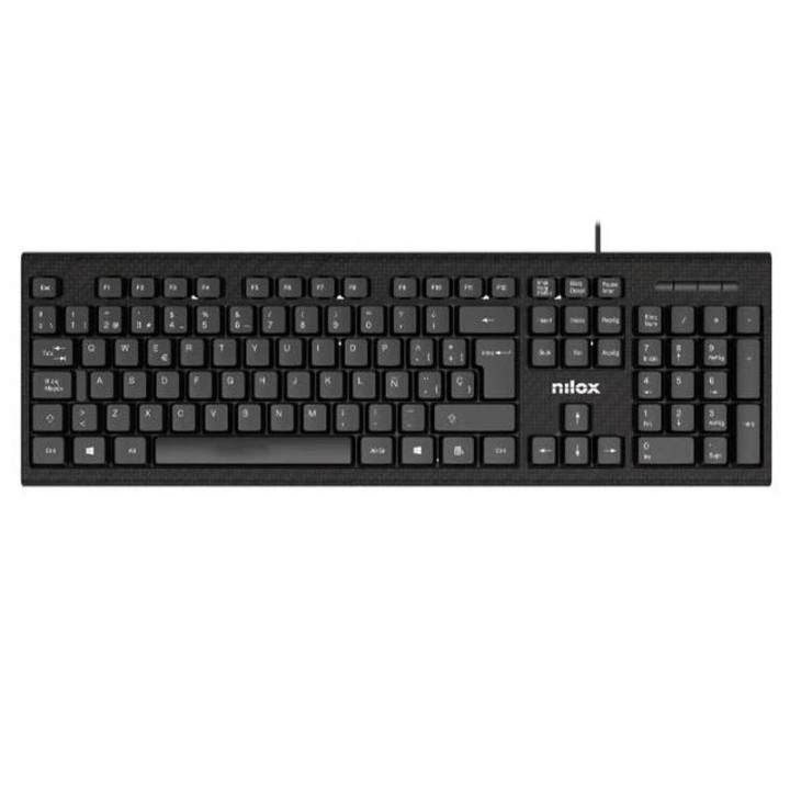 nilox kit teclado+raton nxkme0011 usb negro