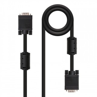 nanocable nanocable cable svga con ferrita, hdb15/m hdb15/m, 15 m