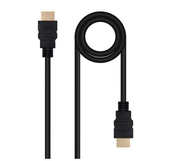 nanocable nanocable cable hdmi v2.0 4k@60hz 18gbps a/m a/m, 10m, negro