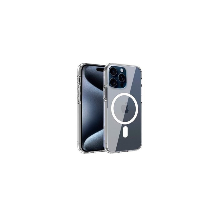 funda cool iphone 16 pro max mag transparente transparente compatible cargador magnetico