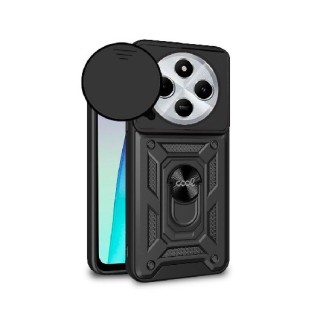 funda cool xiaomi redmi 14c hard ring negro poco c75 anillo sujecion iman refuerzo extra