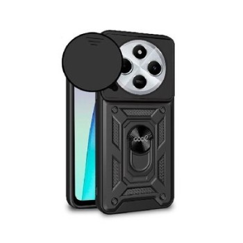 funda cool xiaomi redmi 14c hard ring negro poco c75 anillo sujecion iman refuerzo extra