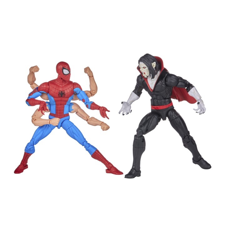 hasbro pack 2 figuras hasbro marvel legends series spider - man & morbus