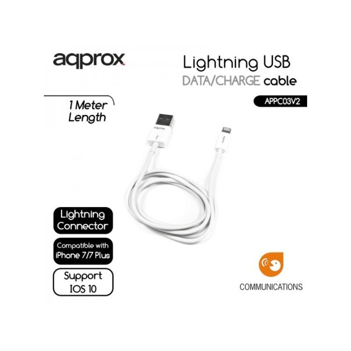 approx appc03v2 cable de datos/carga lightning/usb