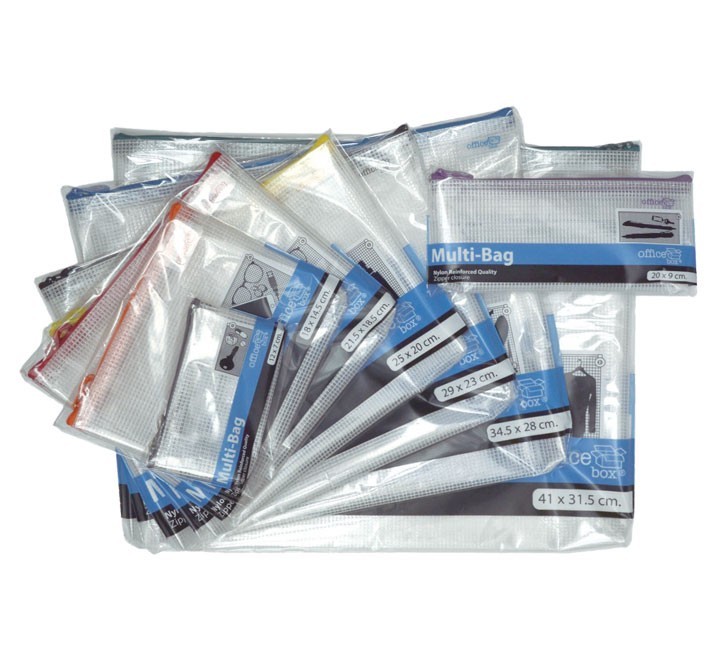 bolsa multiuso c/crem. a4 345x280mm azul 34114