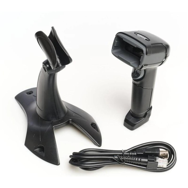 iggual lector codigo barras 2d usb con soporte