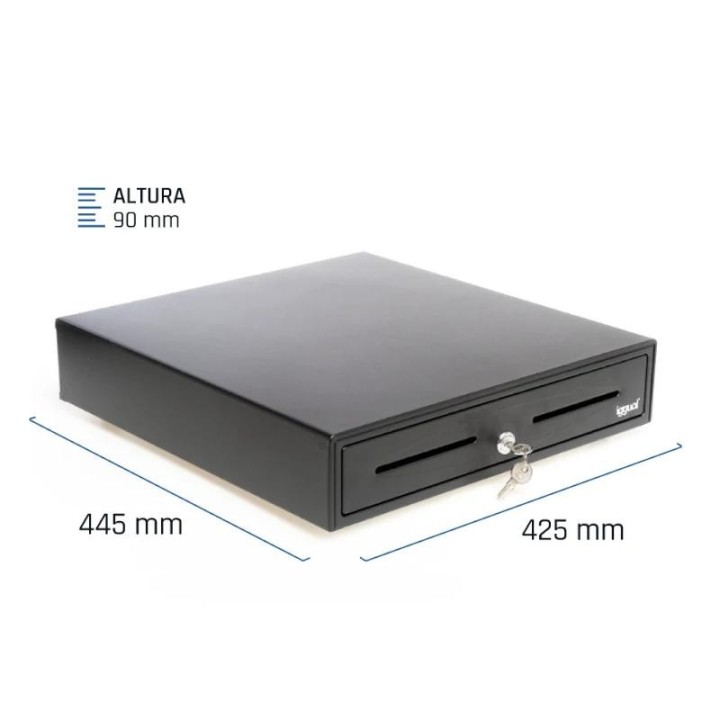 iggual cajon portamonedas iron 70 44,5cm 5+8 negro