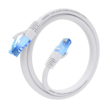 aisens cable rj45 cat.6 utp awg26 cca blanco 1.0
