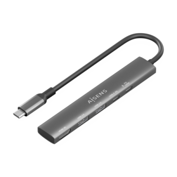 usb c dock aisens 5 en 1 usb c a 1xhdmi 2xusb a 1xusb c 1xpd 15cm