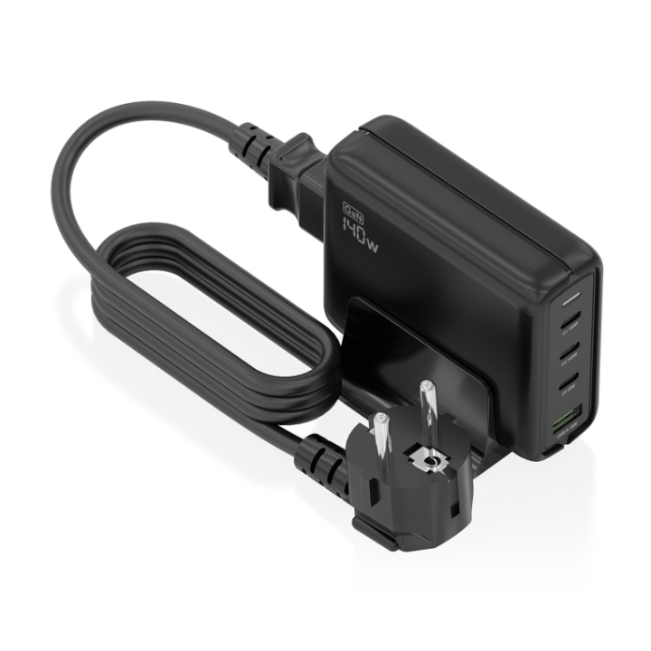 cargador gan aisens sobremesa 140w 3xusb c pd3.1 qc4.0 qc5.0 usb a qc3.0