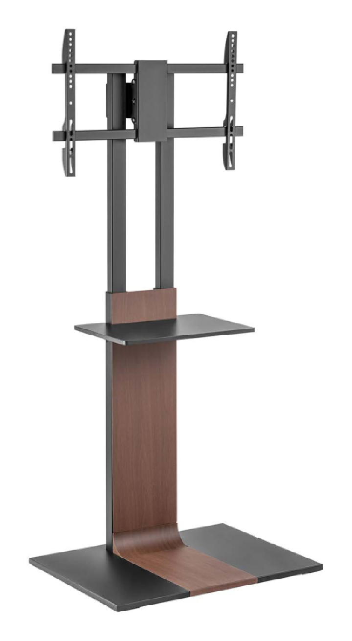 soporte aisens suelo bandeja dvd para monitor tv 50kg 37 86 negro marron