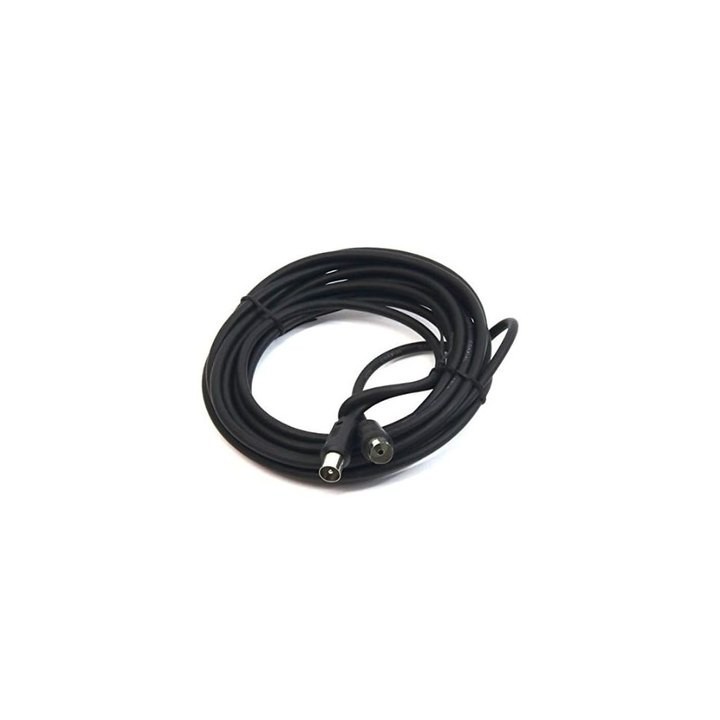 cable antena pepegreen negro 5m m h tv 75 ohm.