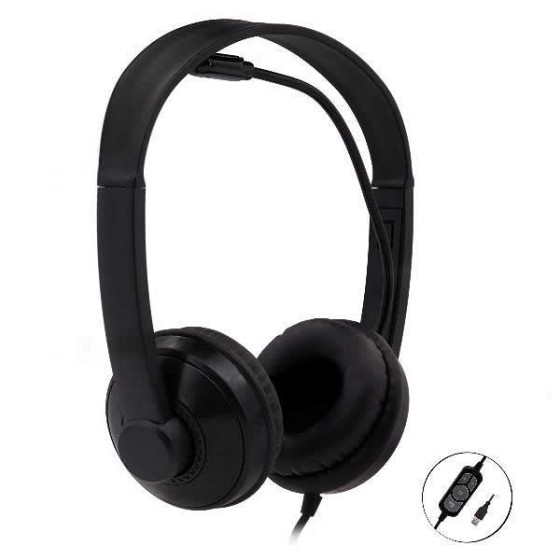nilox auriculares nilox microfono control vol negro alambrico conexion usb