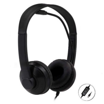 nilox auriculares nilox microfono control vol negro alambrico conexion usb