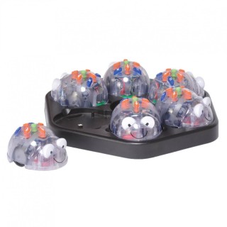 tts robot tts blue   bot class bundle 6 unidades y estacion de carga