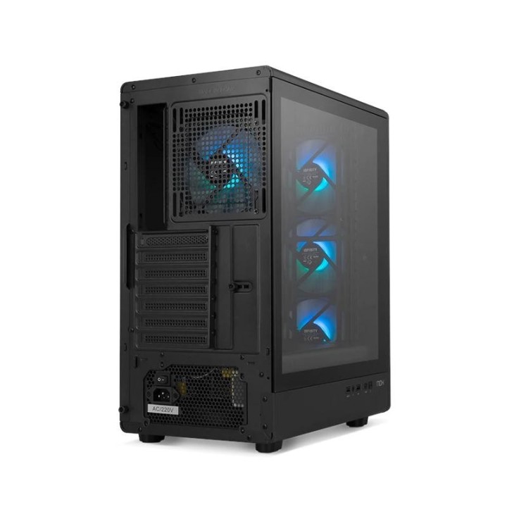 nox semitorre infinity iota  argb negro usb 3.0