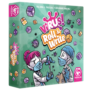 tranjis games sl juego de mesa virus roll & write