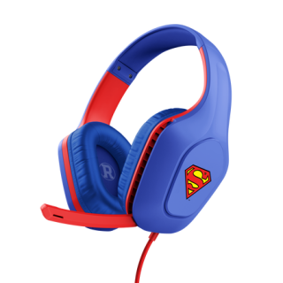 trust trust gxt 415sm zirox auriculares alambrico diadema juego azul, rojo