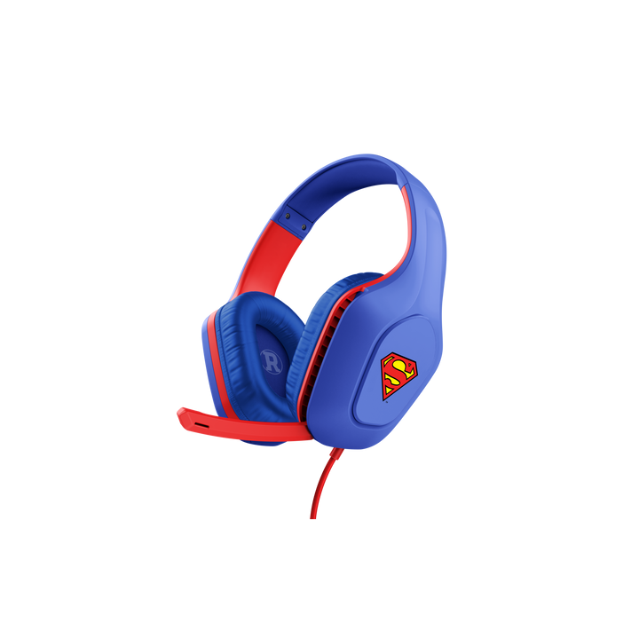 trust trust gxt 415sm zirox auriculares alambrico diadema juego azul, rojo