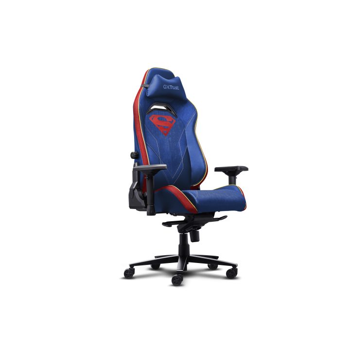 trust trust gxt 721sm ruya pro silla para videojuegos universal asiento acolchado azul, rojo