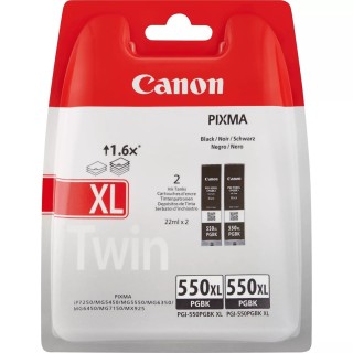 canon pack cartucho tinta canon pgi   550xl negro 2 uds