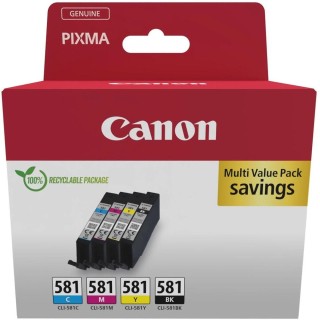 canon multipack tinta canon cli   581 bk   c   m   y