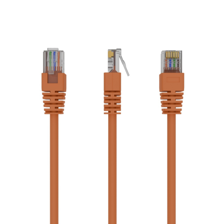 cable cat5e utp moldeado 0,25m naranja