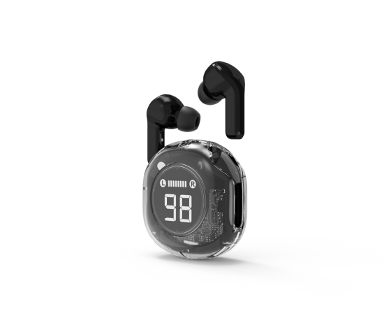 auriculares gembird twst 01 bk transparentes negro bt