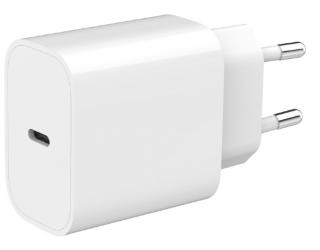 cargador rapido gembird usb type c de 20 w blanco