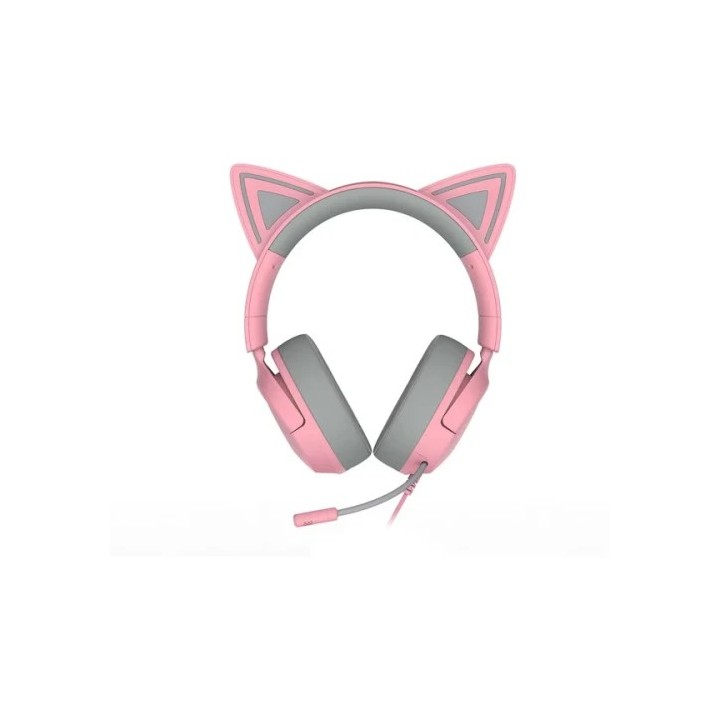 razer auriculares razer kraken kitty v3 x quartz  rz04 05350100 r3m1