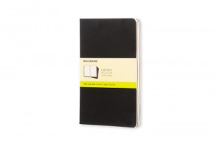 moleskine set de 3 libretas cahier negras l  13x21cm  lisas moleskine qp318