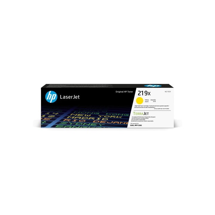 hp hp cartucho de toner original laserjet 219x de alta capacidad amarillo