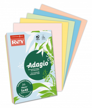 adagio paquete 500h papel 80gr a4 rosa palido adagio 40002463  pack  5 unidades