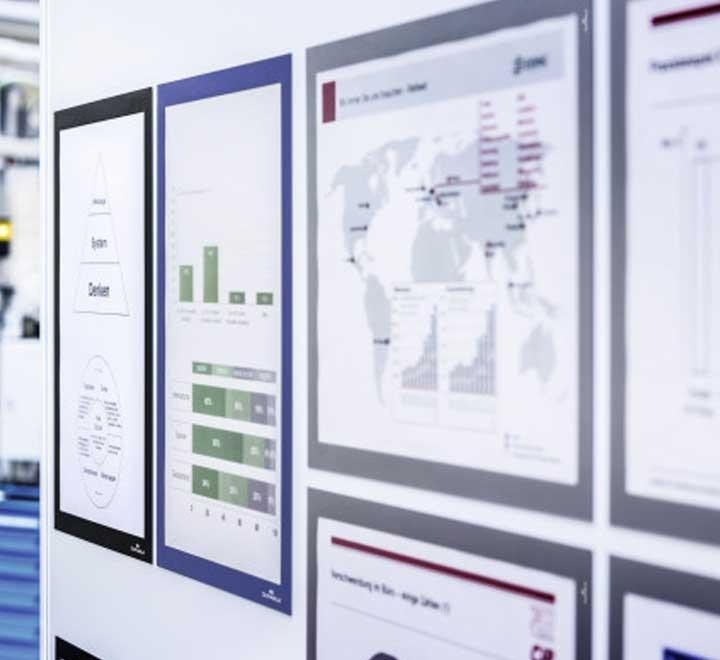 b. 5 marco durable duraframe magn a3 azul