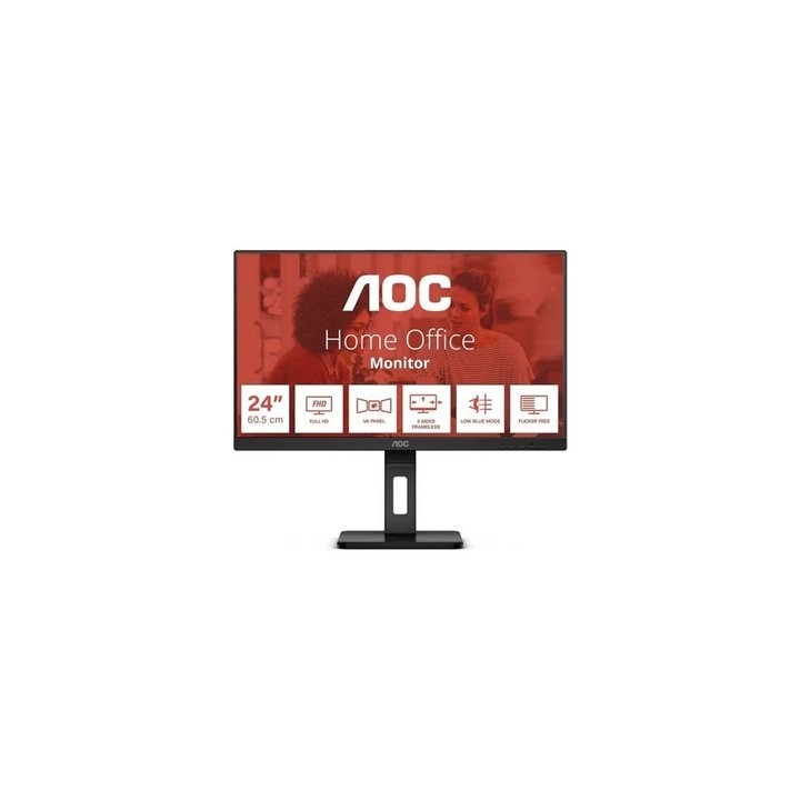 monitor led 24  aoc 24e3qaf negro ips fhd 75hz 4ms 1xhdmi 1xdp vesa