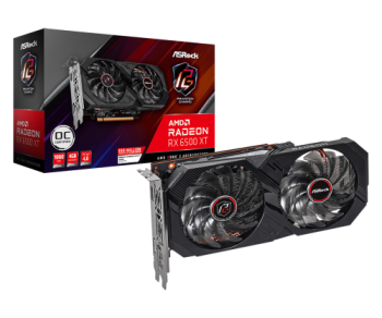 asrock asrock phantom gaming rx 6500 xt 4gb oc amd radeon rx 6500 xt gddr6