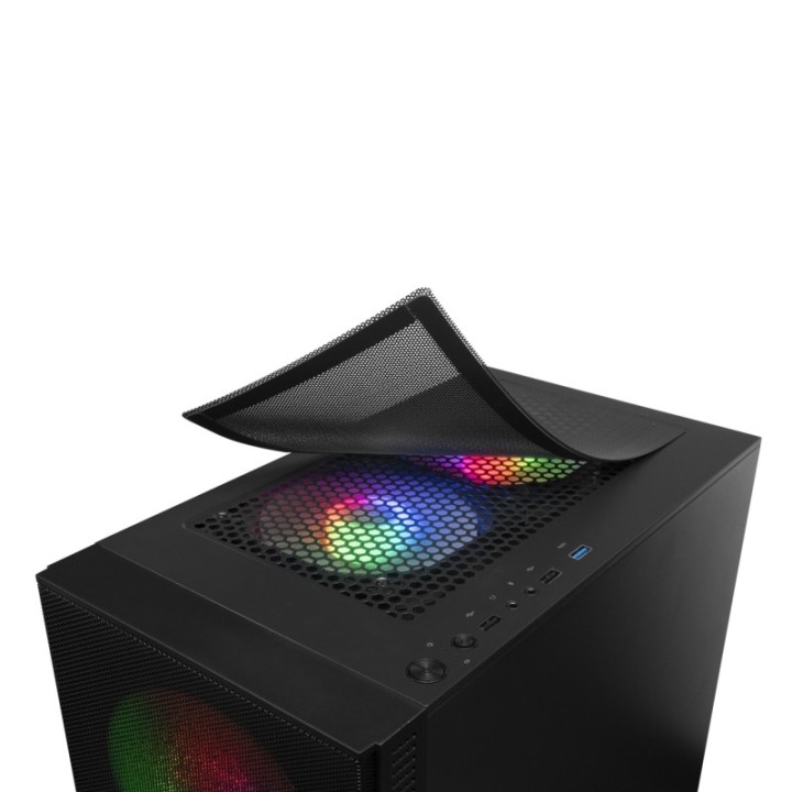 mars gaming caja mcz premium m atx 2x frgb negra
