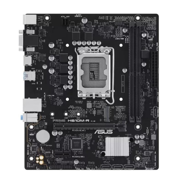 asus placa base prime h610m r ddr5  matx 1700