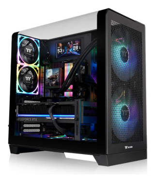 caja thermaltake view 390 air  atx 2xusb 3.0 sin fuente negro