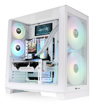 caja thermaltake view 390 air  atx 2xusb 3.0 sin fuente blanco