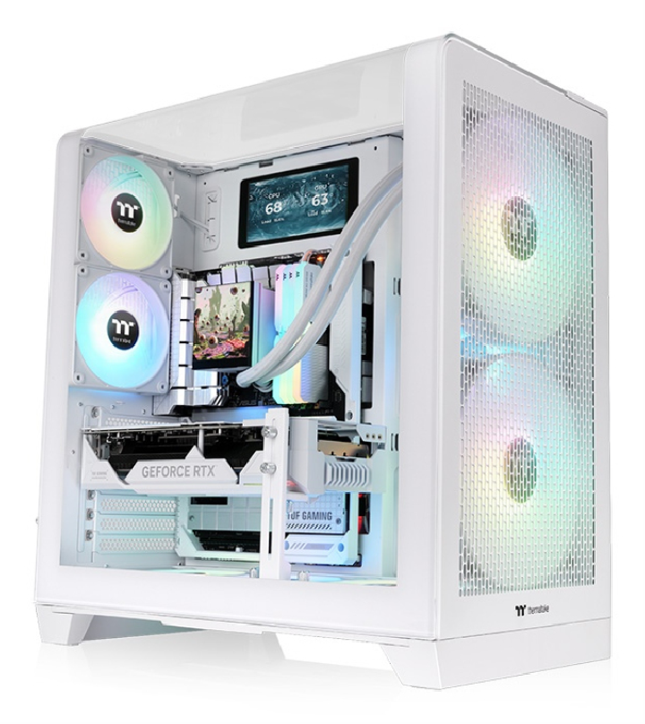 caja thermaltake view 390 air  atx 2xusb 3.0 sin fuente blanco