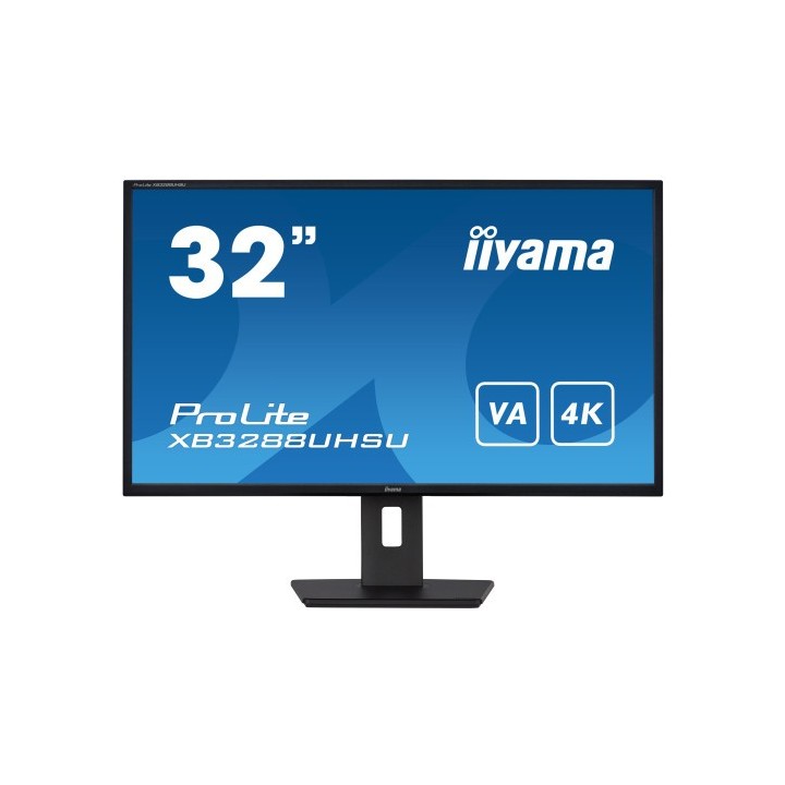 iiyama monitor iiyama 32 xb3288uhsu b5, uhd, 60hz, 3 ms, hdmi, usb, displayport, alt, reg alt, giro,